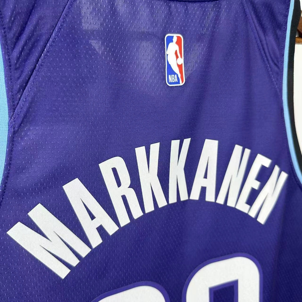 Jordan Clarkson No.00 Utah Jazz Purple Jersey 2025-26 NBA Authentic Swingman Jersey - View 5