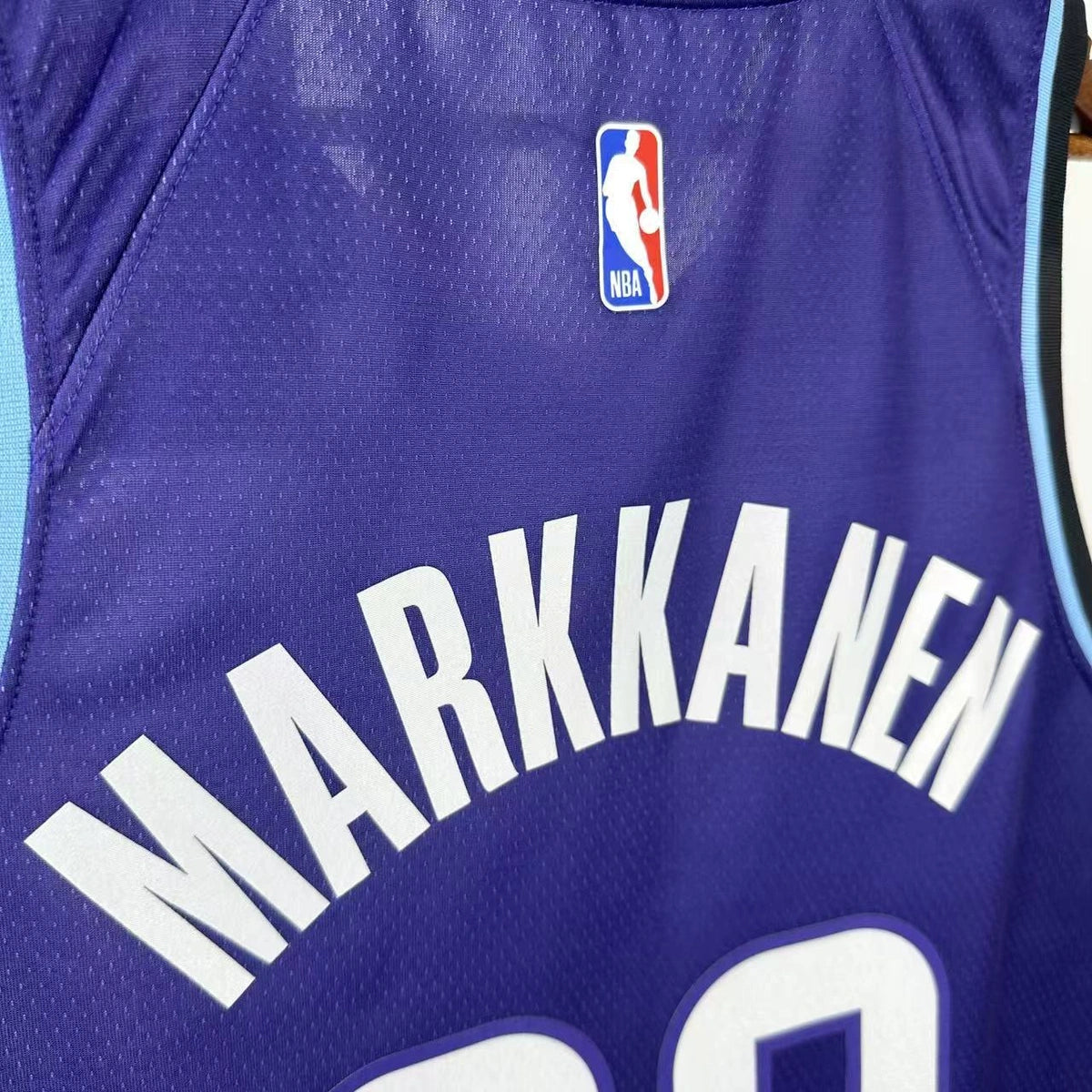 Jordan Clarkson No.00 Utah Jazz Purple Jersey 2025-26 NBA Authentic Swingman Jersey - View 5