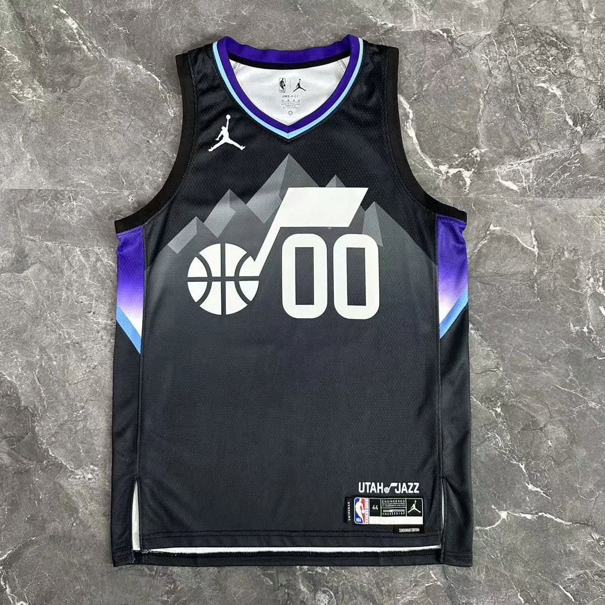 Jordan Clarkson No.00 Utah Jazz Air Jordan Edition Jersey 2025-26 NBA Authentic Swingman Jersey - View 3
