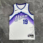 Lauri Markkanen No.19 Utah Jazz Home White Jersey 2025-26 NBA Authentic Swingman Jersey - View 3