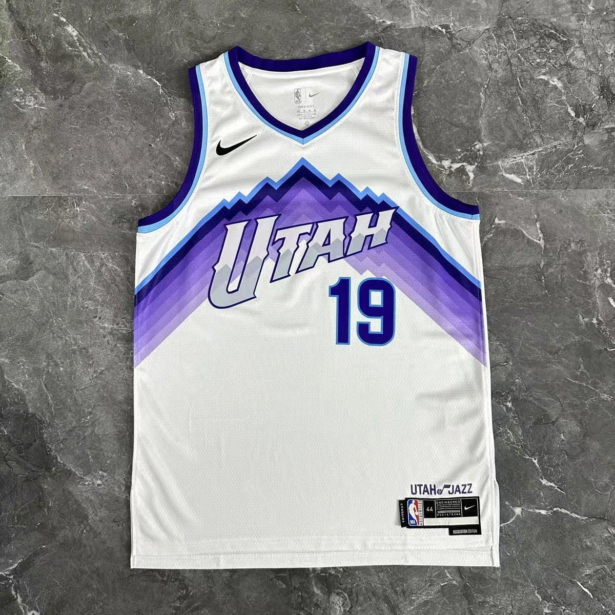Lauri Markkanen No.19 Utah Jazz Home White Jersey 2025-26 NBA Authentic Swingman Jersey - View 3