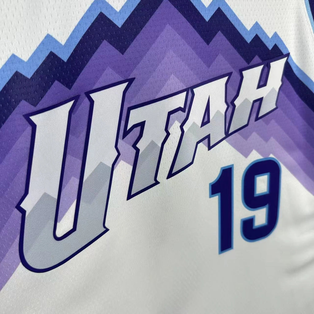 Lauri Markkanen No.19 Utah Jazz Home White Jersey 2025-26 NBA Authentic Swingman Jersey - View 9