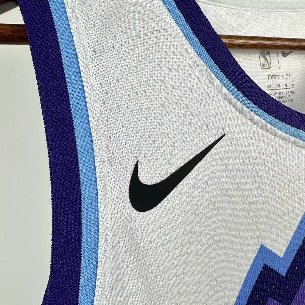 Lauri Markkanen No.19 Utah Jazz Home White Jersey 2025-26 NBA Authentic Swingman Jersey - View 10