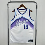 Lauri Markkanen No.19 Utah Jazz Home White Jersey 2025-26 NBA Authentic Swingman Jersey - View 13