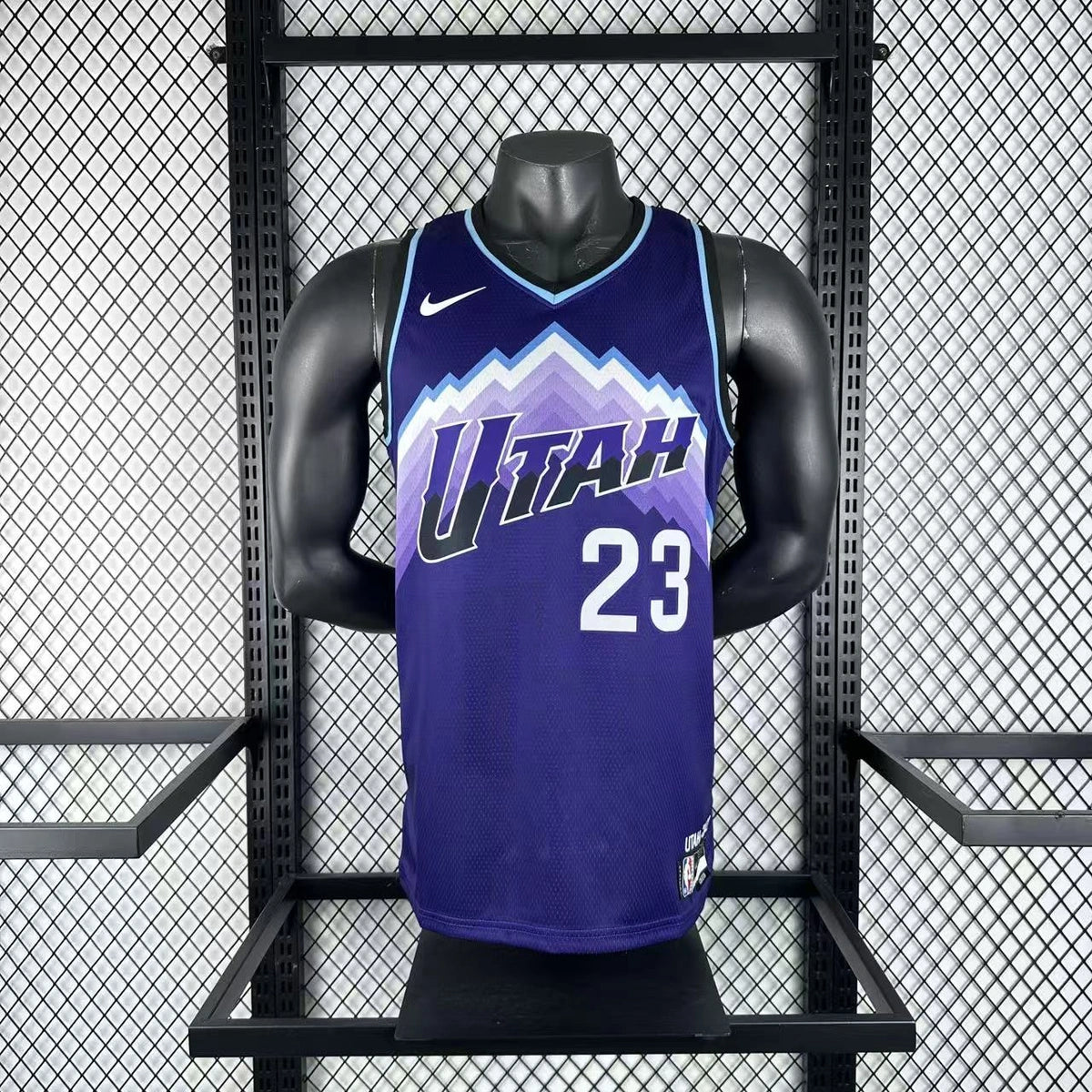 John Collins No.23 Utah Jazz Purple Jersey 2025-26 NBA Authentic Swingman Jersey - View 2