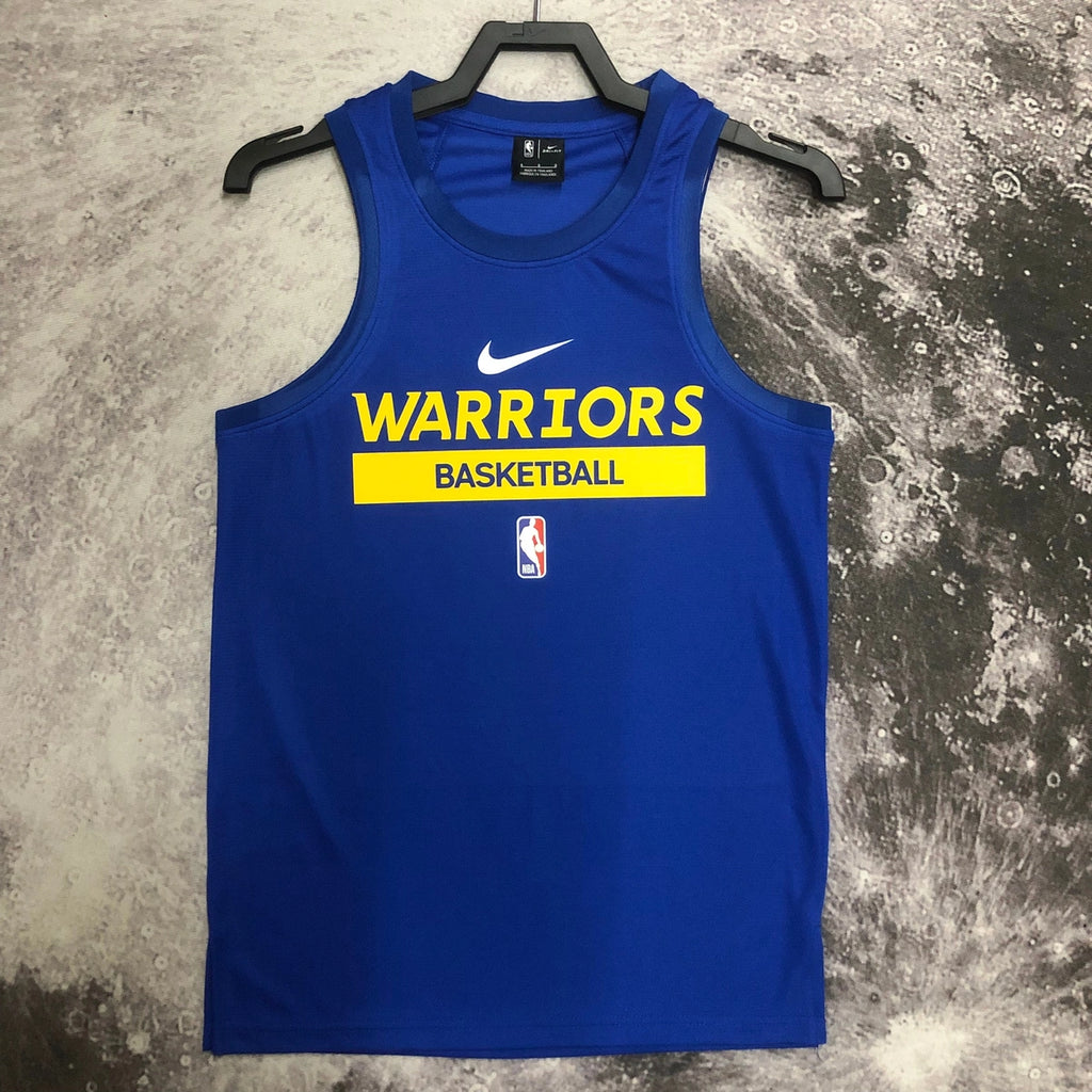 Warriors Front Full View in Blue — Flatlay