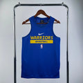 Warriors Front Full View in Blue — Hanging
