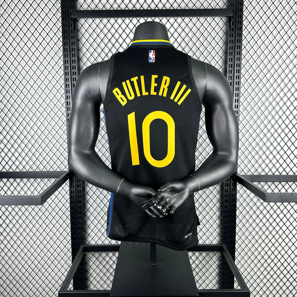 Warriors BackFull AirJordan Jersey in Black Mannequin 002