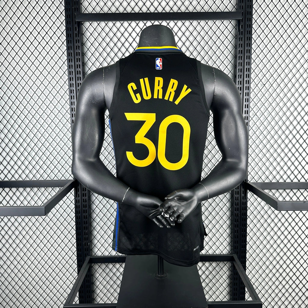 Warriors BackFull AirJordan Jersey in Black Mannequin 002