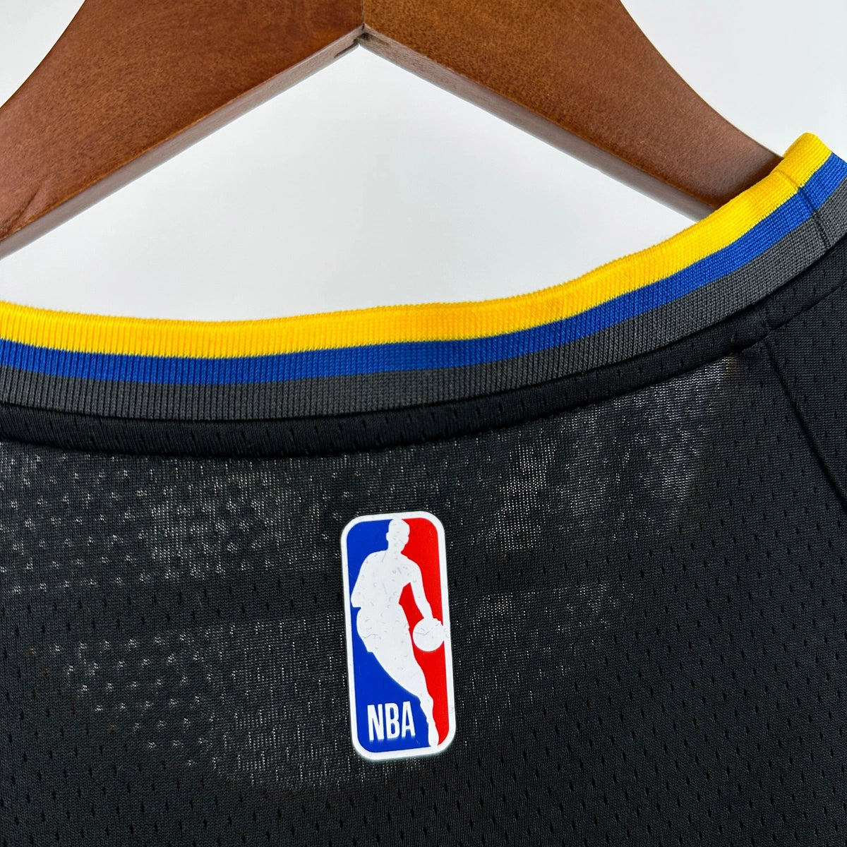 Warriors BackNameNumber AirJordan Jersey in Black Hanging 006
