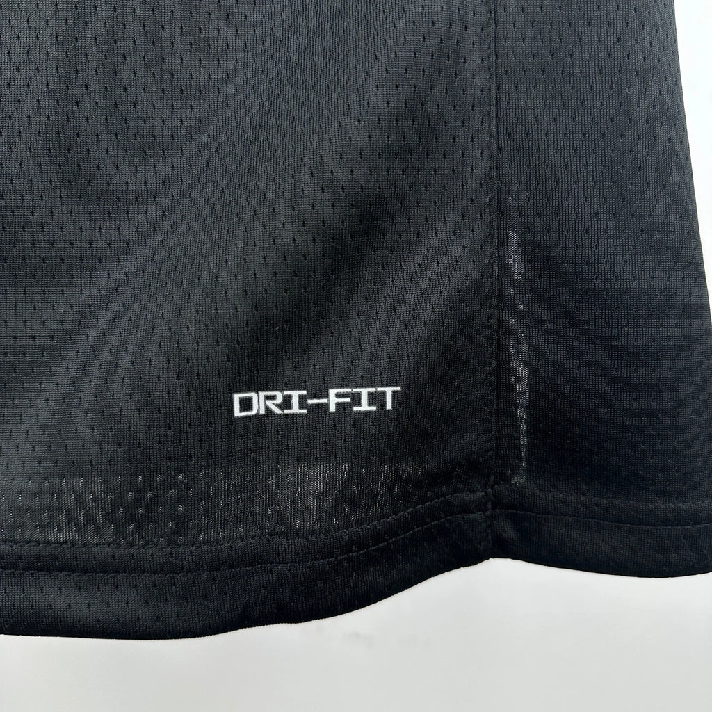 Warriors FabricDetail AirJordan Jersey in Black Hanging 005