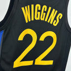 Warriors FabricDetail AirJordan Jersey in Black Hanging 005