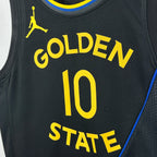 Warriors FabricDetail AirJordan Jersey in Black Hanging 009