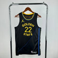 Warriors FrontFull AirJordan Jersey in Black Hanging 001