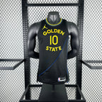 Warriors FrontFull AirJordan Jersey in Black Mannequin 003