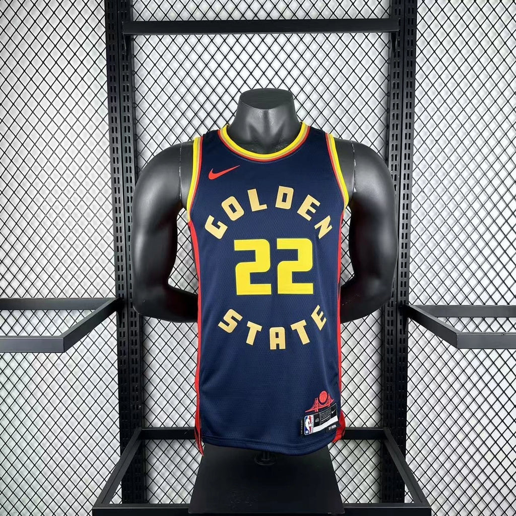Warriors BackLogo City Jersey in Navy Mannequin 005