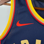 Warriors BackNameNumber City Jersey in Navy Hanging 010