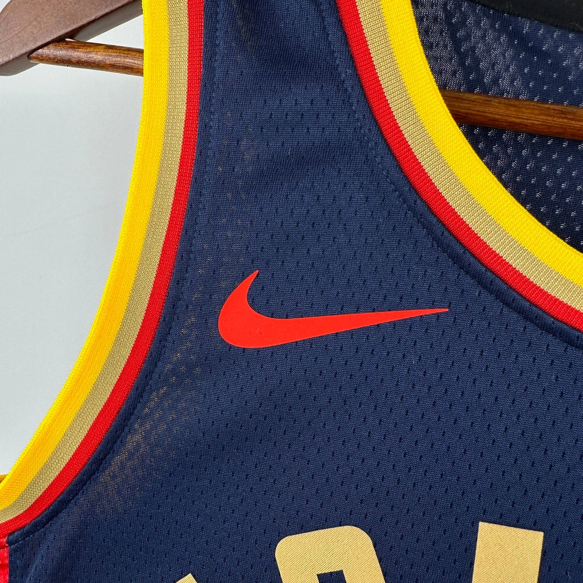 Warriors BackNameNumber City Jersey in Navy Hanging 010
