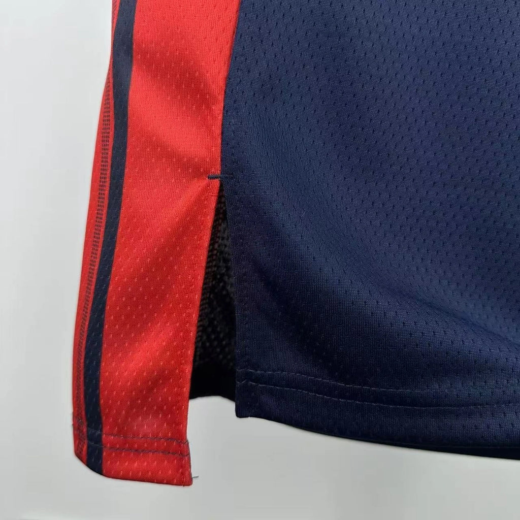 Warriors BackNameNumber City Jersey in Navy Hanging 010