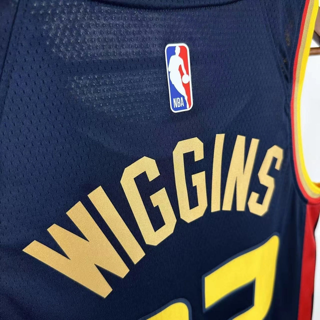 Warriors BackNameNumber City Jersey in Navy Hanging 011