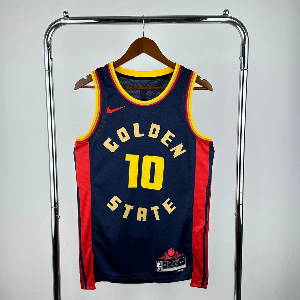Warriors FabricDetail City Jersey in Navy Flatlay 012