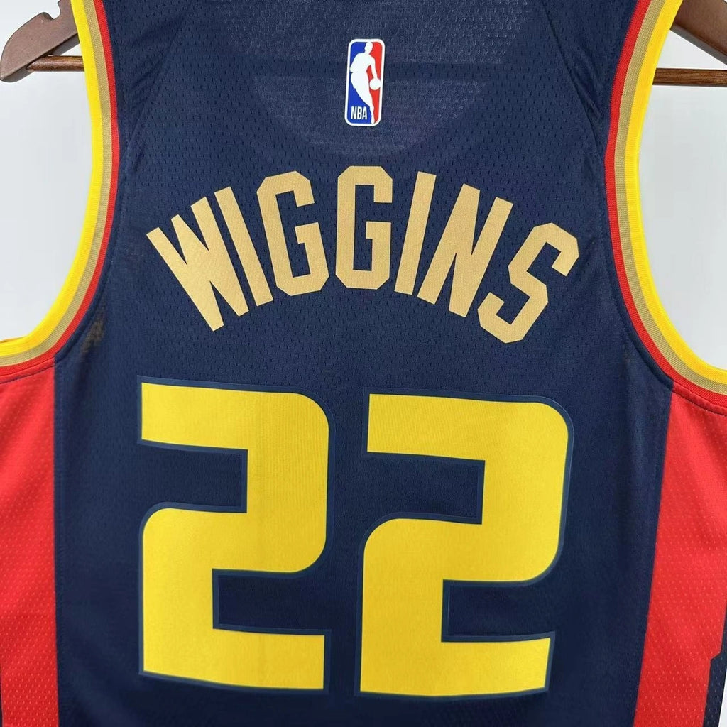 Warriors FabricDetail City Jersey in Navy Flatlay 012