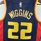 Warriors FabricDetail City Jersey in Navy Flatlay 012