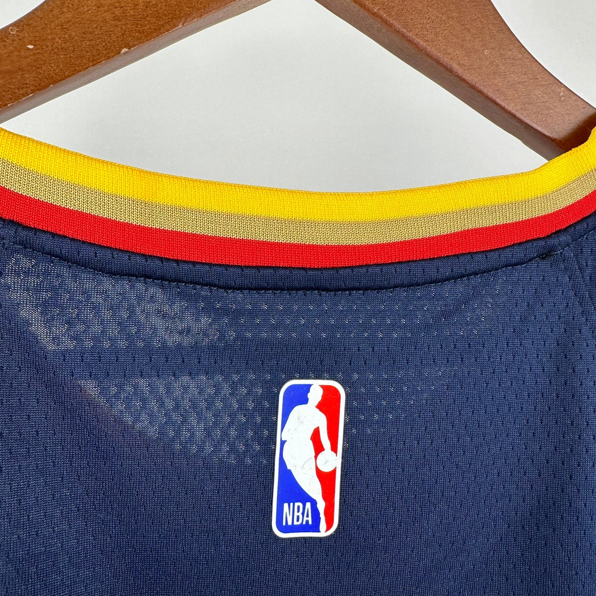 Warriors FabricDetail City Jersey in Navy Hanging 006