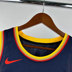 Warriors FabricDetail City Jersey in Navy Hanging 009