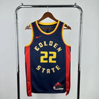 Warriors FrontFull City Jersey in Navy Hanging 001