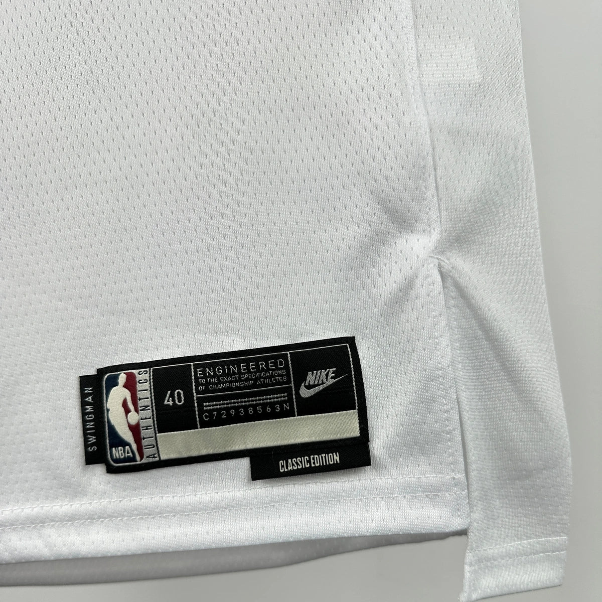 Warriors BackNameNumber Throwback Jersey in White Hanging 003