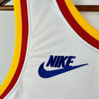Warriors CollarTag Throwback Jersey in White Hanging 009