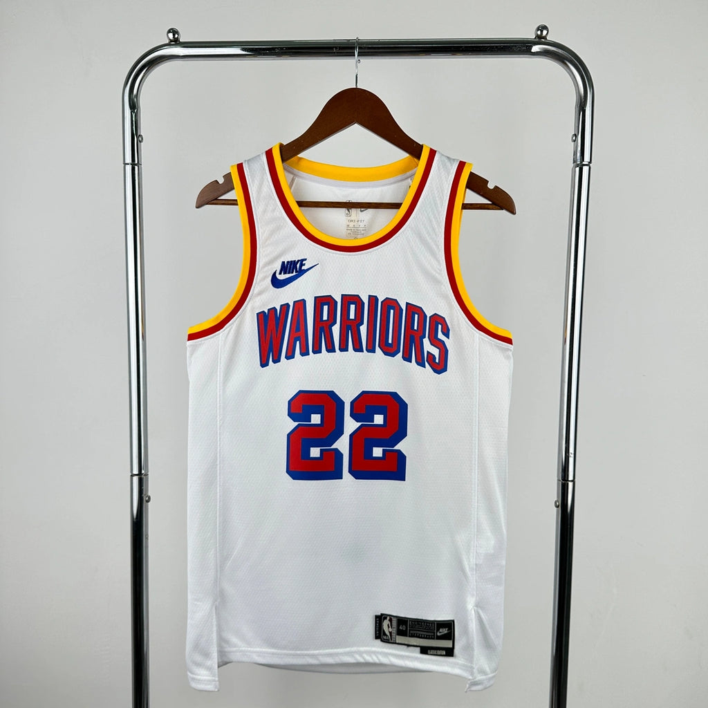 Warriors CollarTag Throwback Jersey in White Hanging 009