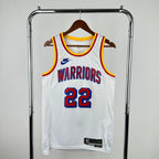 Warriors CollarTag Throwback Jersey in White Hanging 009
