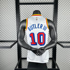 Warriors FabricDetail Throwback Jersey in White Hanging 002