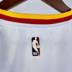 Warriors FabricDetail Throwback Jersey in White Hanging 006