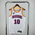 Warriors FrontFull Throwback Jersey in White Hanging 001