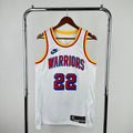 Warriors FrontFull Throwback Jersey in White Hanging 001