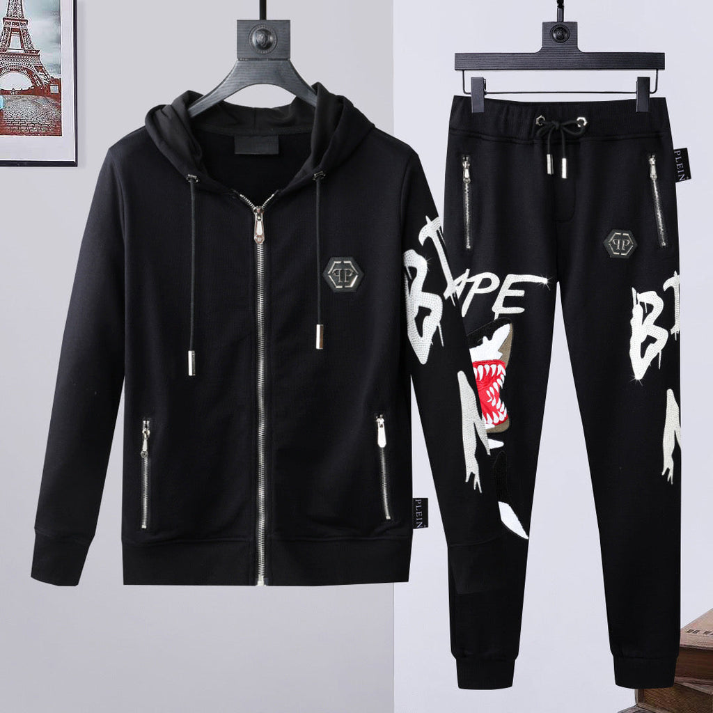 PP Black Tracksuit #12 | Men's Streetwear