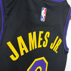 Bronny James Los Angeles Lakers No.9 City Edition Jersey 2025-26 - View 4