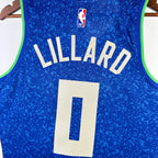 Damian Lillard Milwaukee Bucks No.0 City Edition Jersey 2023-24 - View 5