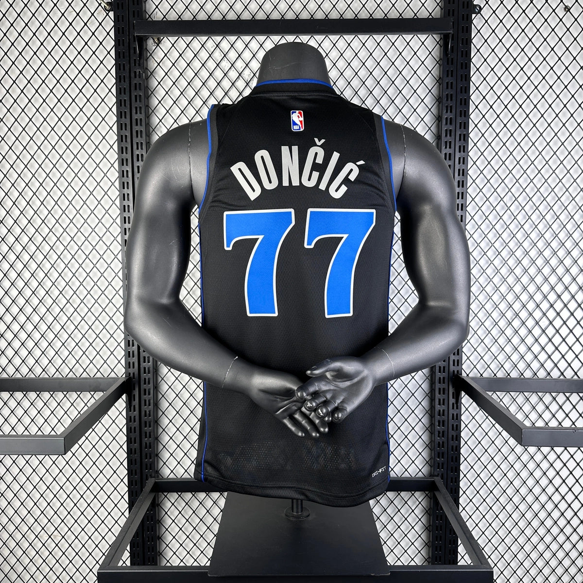 Luka Doncic Dallas Mavericks No.77 City Edition Jersey 2023-24 - View 11