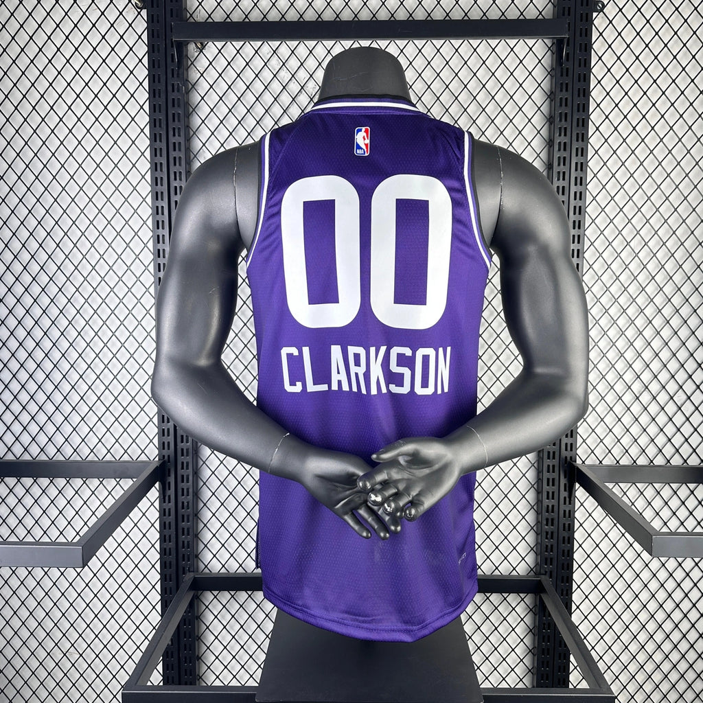 Jordan Clarkson Utah Jazz No.00 City Edition Jersey 2023-24 - View 1
