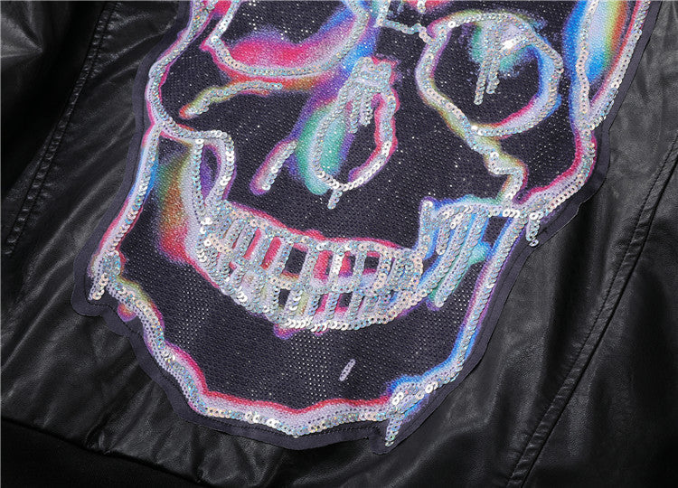 PP Black Leather Jacket #16 | Men's Streetwear