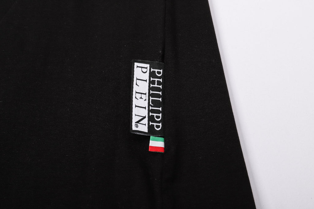 PP Black Cotton Streetwear T-Shirt #9 | Men's Tee