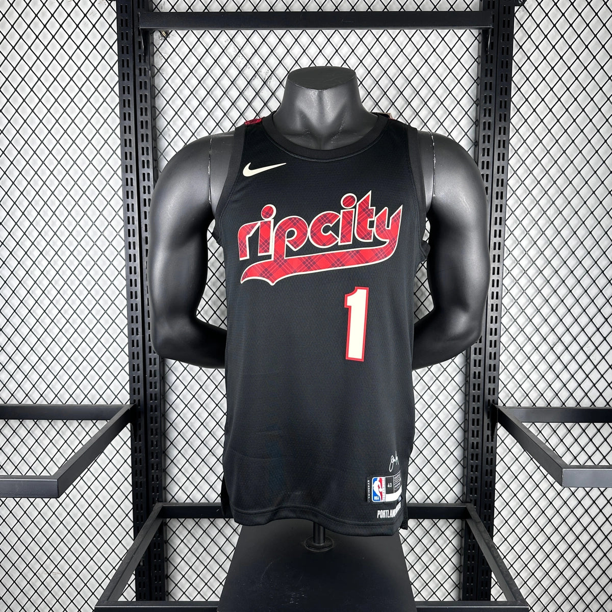 Anfernee Simons Portland Trail Blazers No.1 City Edition Jersey 2023-24 - View 9