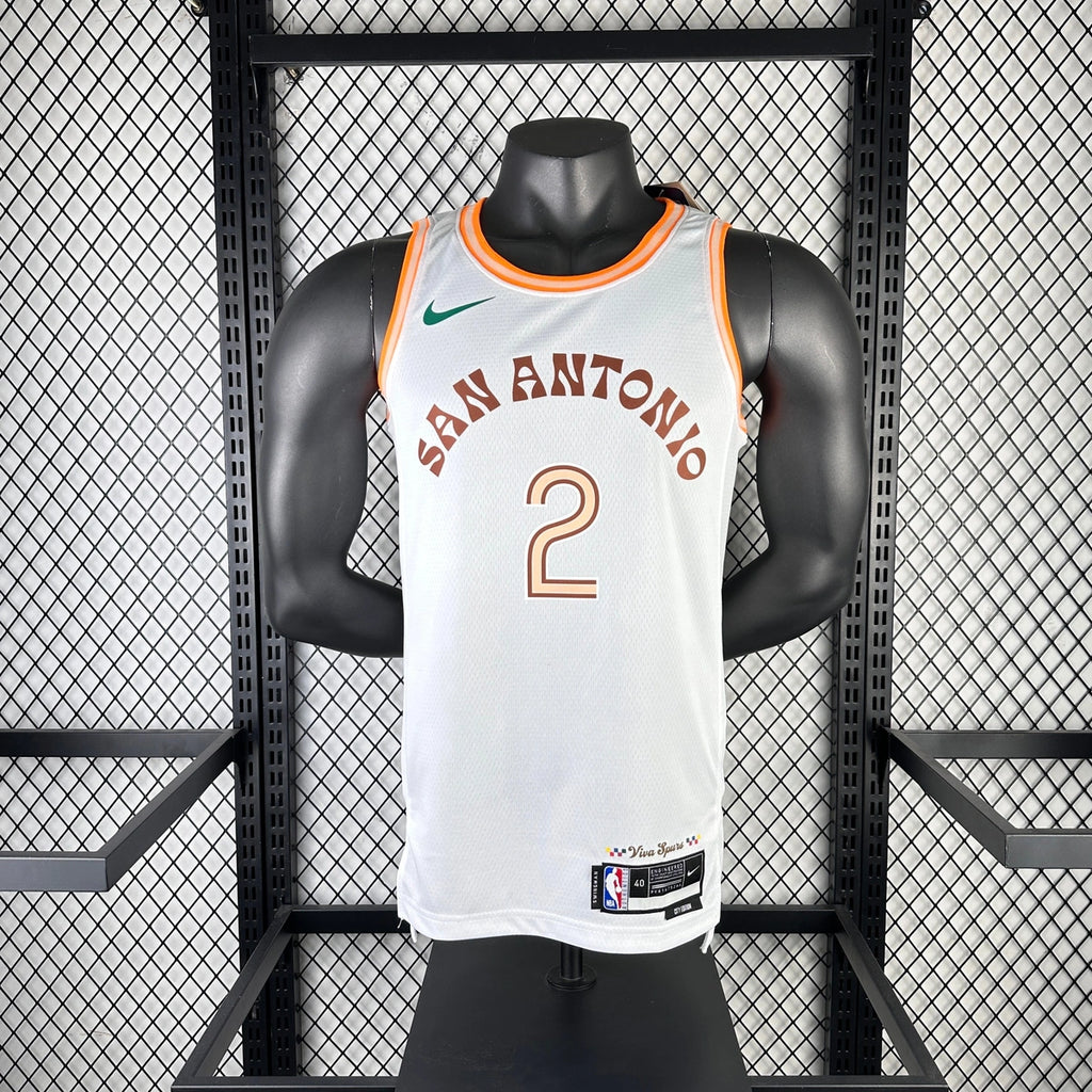 Kawhi Leonard San Antonio Spurs No.2 City Edition Jersey 2023-24 - View 11