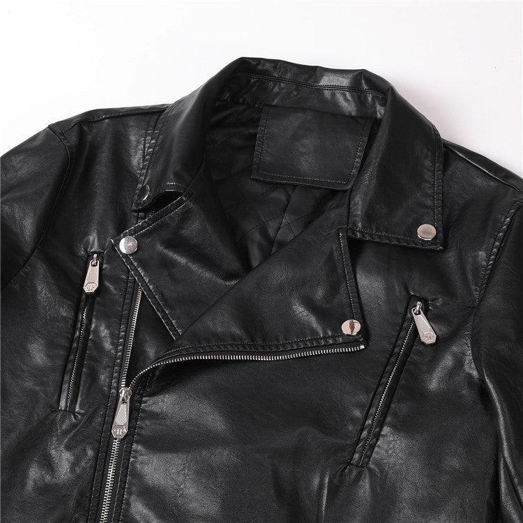 PP Black Leather Jacket #13 | Men's Streetwear