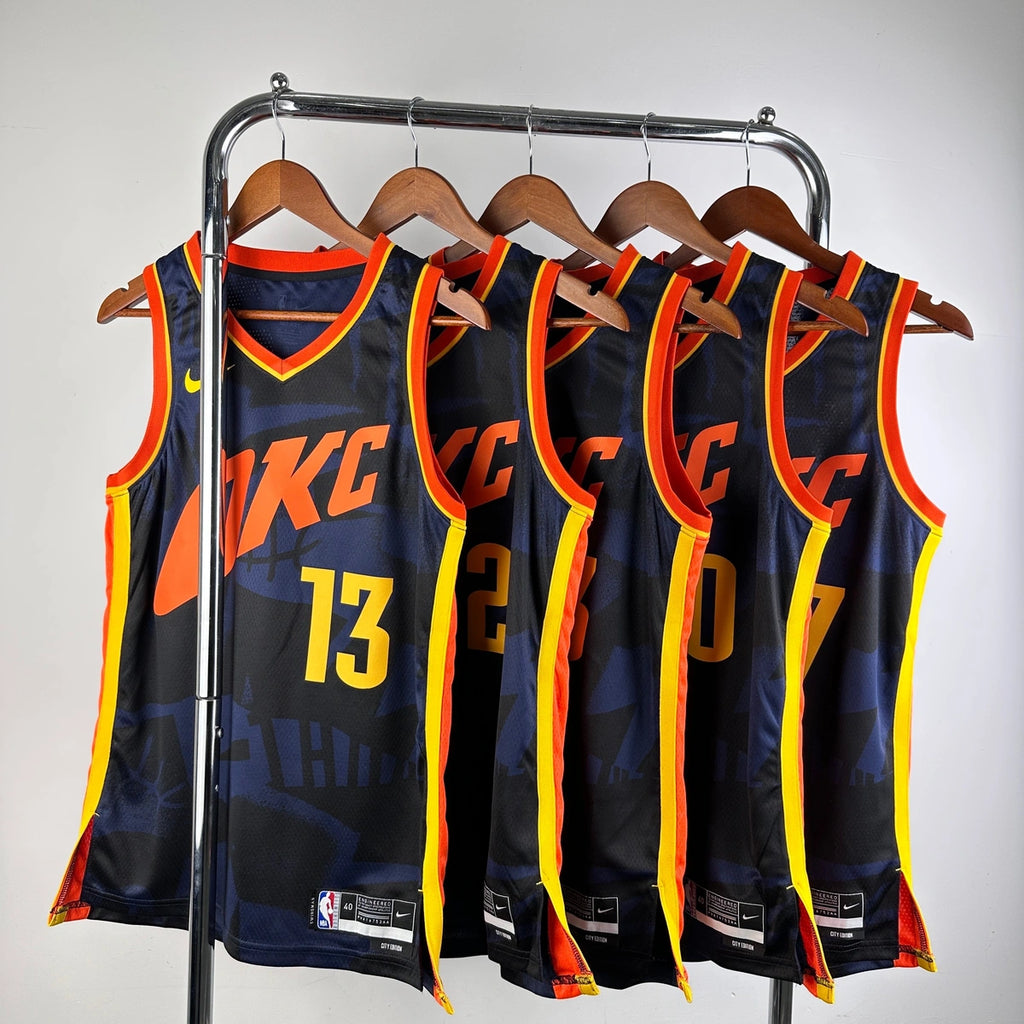 Shai Gilgeous-Alexander Oklahoma City Thunder No.2 City Edition Jersey 2023-24 - View 6