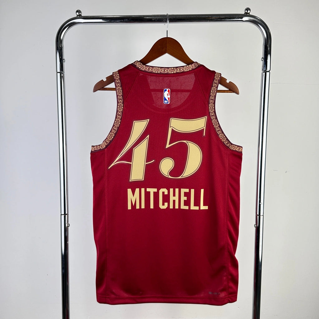 Donovan Mitchell Cleveland Cavaliers No.45 City Edition Jersey 2023-24 - View 1